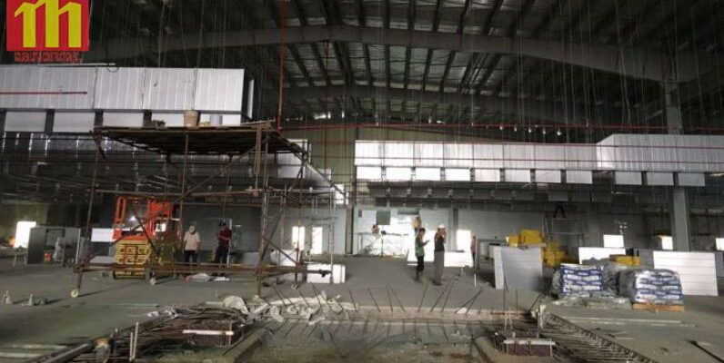 Cập nhật tiến độ công trình Xindadong Textiles – Dung Quất ngày 14/11/2019