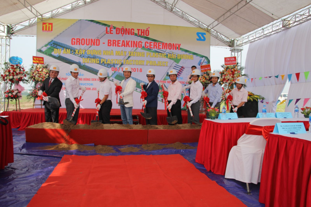 The Groundbreaking Ceremony Of Construction Of TATING PLASTIC HAI DUONG Factory On November 06, 2018 The Groundbreaking Ceremony Of Construction Of TATING PLASTIC HAI DUONG Factory On November 06, 2018