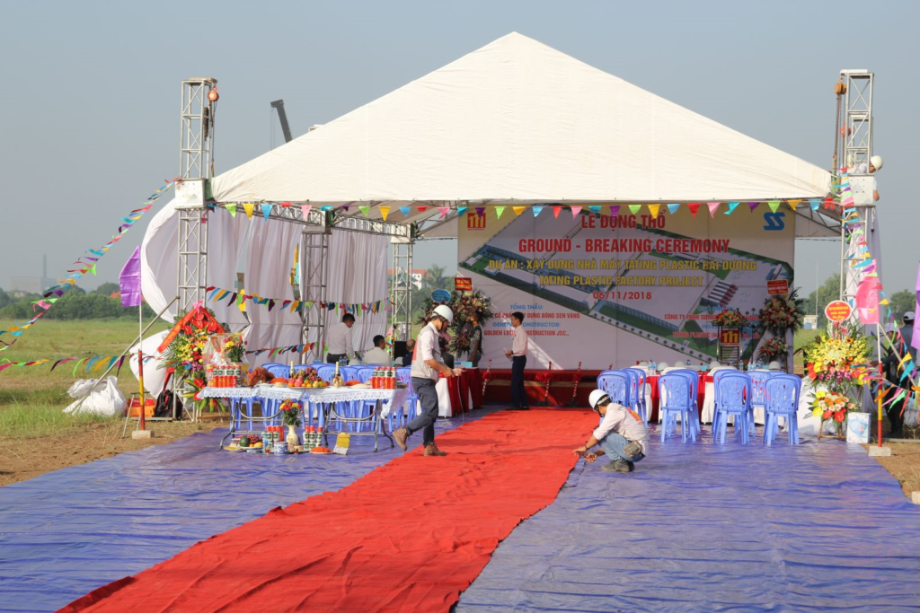 The Groundbreaking Ceremony Of Construction Of TATING PLASTIC HAI DUONG Factory On November 06, 2018 The Groundbreaking Ceremony Of Construction Of TATING PLASTIC HAI DUONG Factory On November 06, 2018